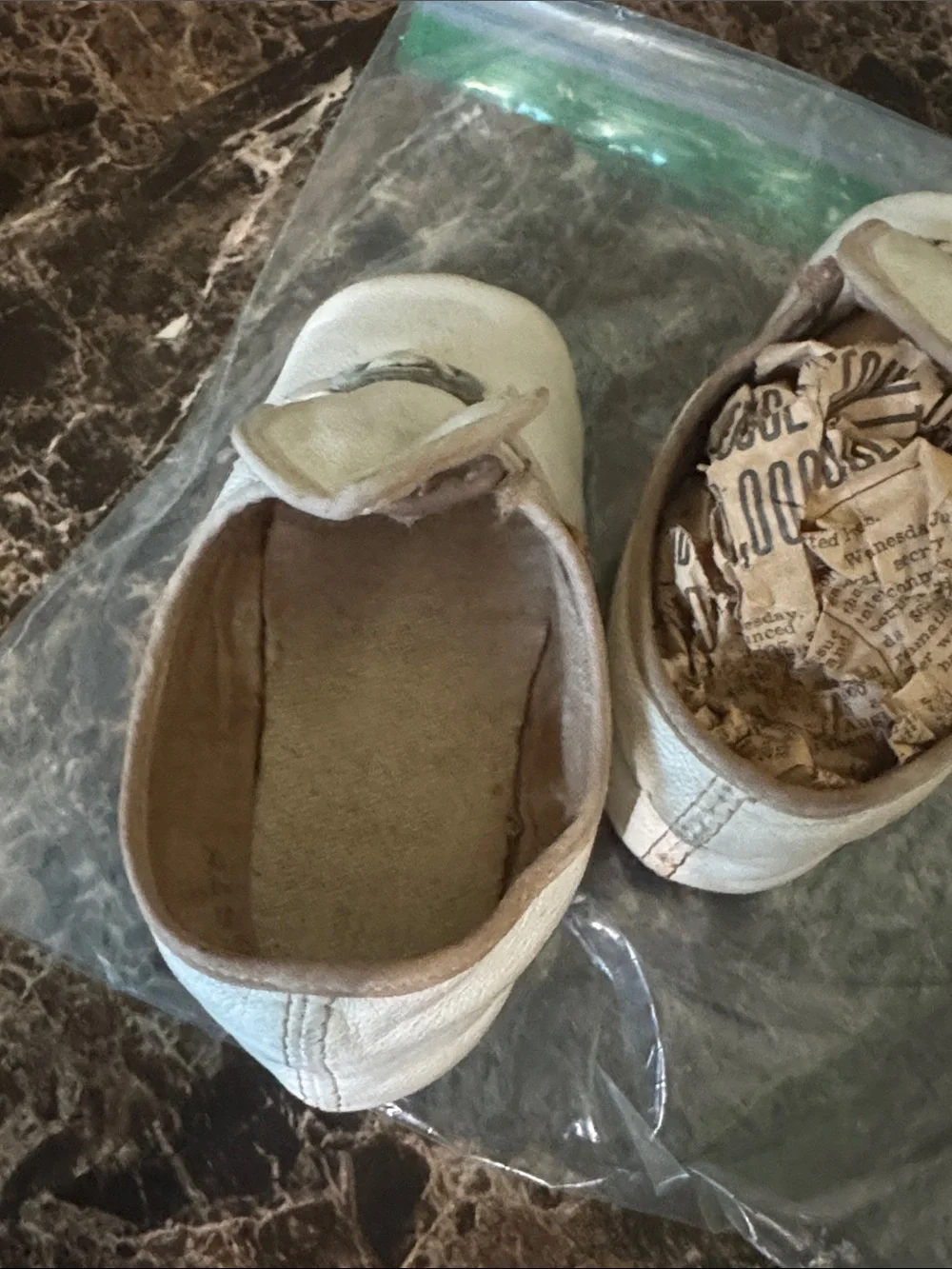 Antique Leather baby shoes